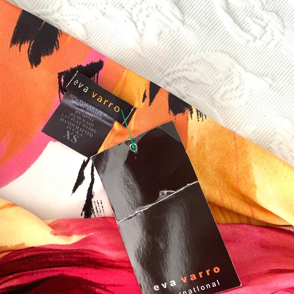 Eva Varro Palazzo Pants XS Dahlia Double Layer NWT - Picture 6 of 8